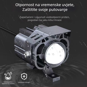 Motociklistički LED reflektor s lećom, dvostruka svjetlost (visoka/niža), 12V-85V