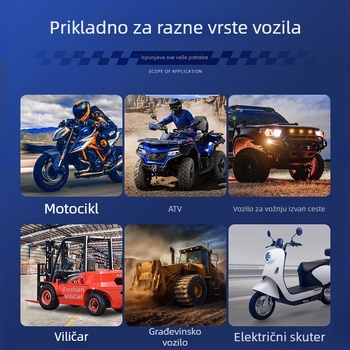 Terei Univerzalni nosač motociklističke spot svjetla – LED svjetlo, stezalj za cijev i amortizacijski nosač