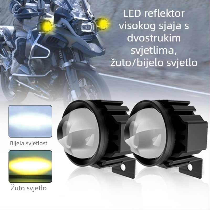 LED prednje svjetlo za električni motocikl, teren, aluminijska legura, 12–60V, IPX4, 957Lux, LED