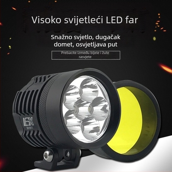 Motocikl reflektor L6X - 10W CREE LED, DC12-85V, IP68, 7200 lm