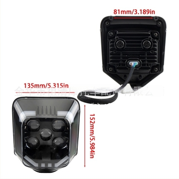 Husqvarna terenski motocikl prednje svjetlo HL346 LED 4000 lm 12V 35W
