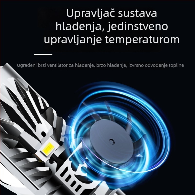 H4 izravno spojni prednji svjetlosni sklop s lećom i linijom presjeka, integrirani matriks prednjeg snopa visokog i niskog snopa, 9–80 V, 40/50 W, IP68