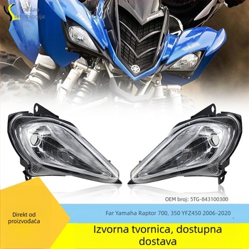 ATV prednje svjetlo za Yamaha Raptor 700/350 YFZ450 (2006-2020), model ATV-28, pribor 5TG-84310-03-00, kućište ABS+PC, PC poklopac svjetla