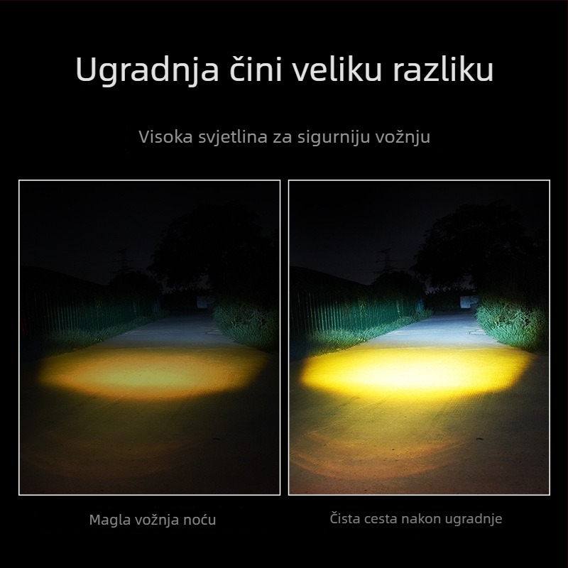 LED reflektor za automobilsku rešetku - aluminij, LED, 20W, DC 12-80V, IP67