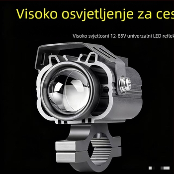 LED reflektor za motocikl s fokusnom lećom za električna vozila, 12–85 V, 6800 lm, 35 W, aluminij