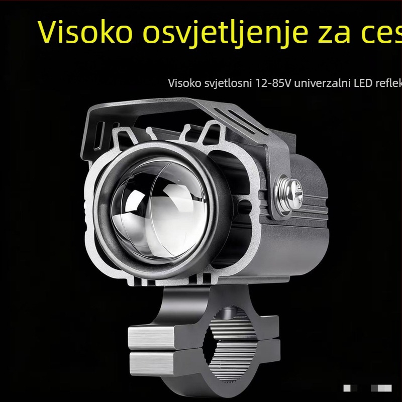 LED reflektor za motocikl s fokusnom lećom za električna vozila, 12–85 V, 6800 lm, 35 W, aluminij