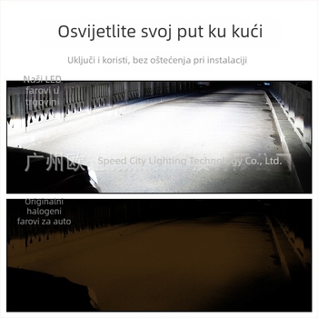 Integrirana LED far H4 za automobile i motocikle, model W02-H4, 13W, 12V, 4000 lm, vijek trajanja 50 000 h