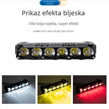 Šestodiodno LED prednje svjetlo za motocikl s lećom, 32W, 12-80V, IP67, 3000–6500 lm