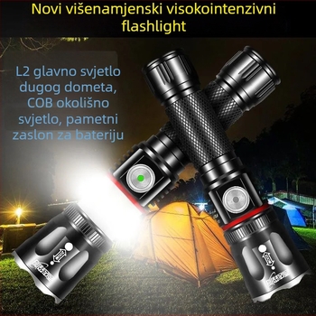 Radna svjetiljka za popravak automobila, LED, magnetska baza, USB punjenje, 360° rotacija, 20W, 4800mAh