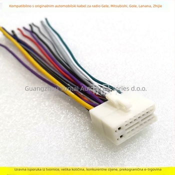 Audio napajajući kabel za Golan Luxgen, model BIK-45, Evoresn/Yisen; materijal: bakar-obloženi aluminij; kompatibilni modeli: Golan Luxgen; namjena: zvuk