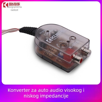 KUERL K-103A zvučni frekvencijski pretvarač, PVC kućište, napajanje 12–24V, snaga 50W