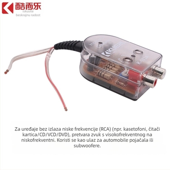 KUERL K-103A zvučni frekvencijski pretvarač, PVC kućište, napajanje 12–24V, snaga 50W