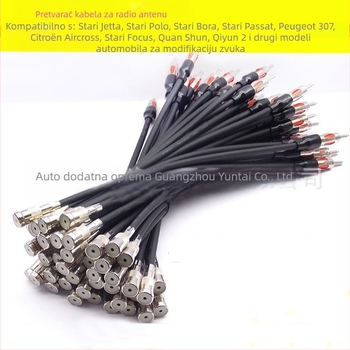 VW-04 FM antena adapter kabel za starije modele VW: Jetta, Passat, Bora, Polo – bakar, audio modifikacija, bez rezanja