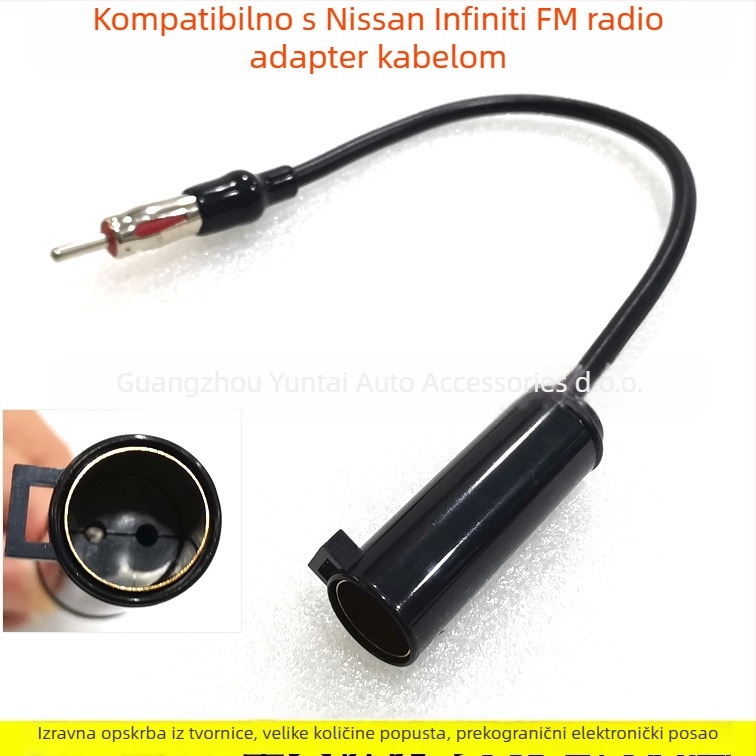 Kabel antene za audio-modifikaciju NI-25, bakar, 0,04 kg, kompatibilan sa starim Nissan Paladin i drugim modelima – FM antena