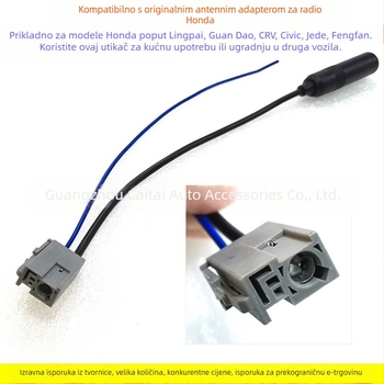 HD-F09 bakreni FM antene konektor adapter kabel za Honda – za modele New Fit, CR-V, Lingpai, Fengfan, BR-V, Civic – Evoresn/Yisen