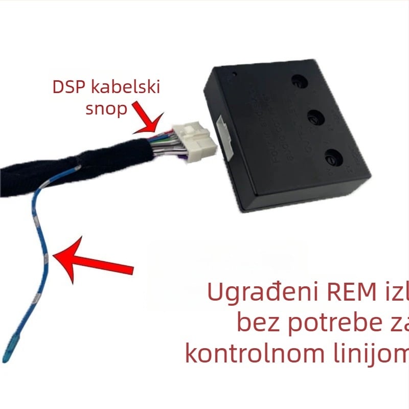 Automobilski audio pretvarač s 4 ulaza i 6 izlaza, pretvarač visoke u nisku razinu, 12V, model H4-6L