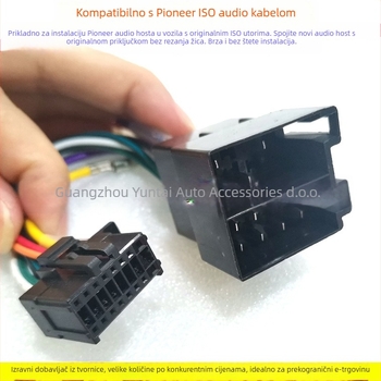 PIO-01 Pioneer ISO kabel za CD player – tinirani bakar, težina 0,06 kg, ISO priključak kompatibilan