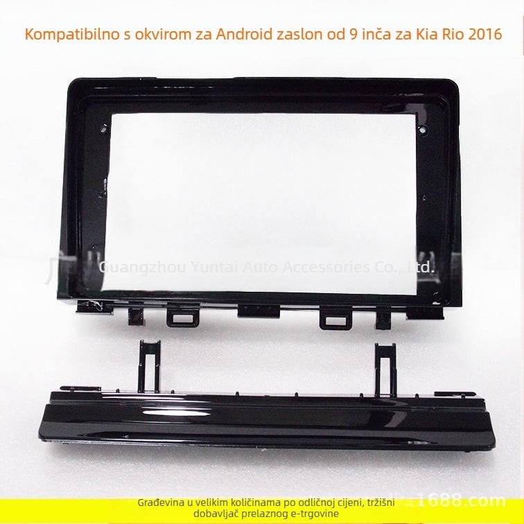 Okvir ploče za navigaciju automobila za Android veliki zaslon – KI-62 (Materijal: Plastika; Težina: 0,5; Marka: Evoresn/Yisen; Kompatibilni modeli: Kia Rio)