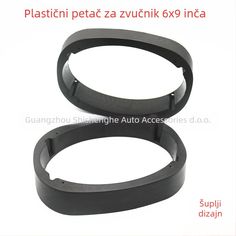 Plastična podloška za automobilni zvučnik s nagibom — ublažavanje vibracija, prilagodba dubine ugradnje, čvrsta konstrukcija, težina 0,1 kg