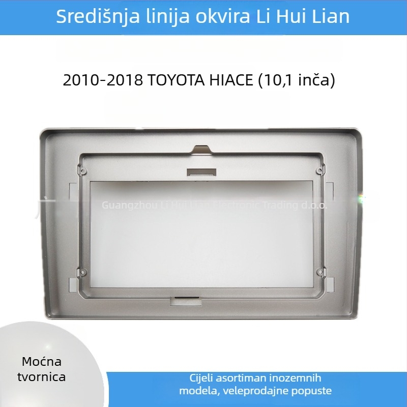 Android centralni okvir navigacije za Toyota HiAce – zamjenski okvir s audio panelom