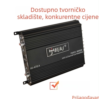 4-kanalno Class D auto pojačalo za audio, 12V visoke snage