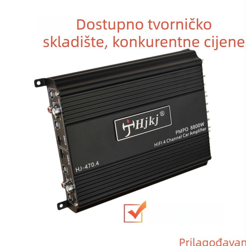 4-kanalno Class D auto pojačalo za audio, 12V visoke snage