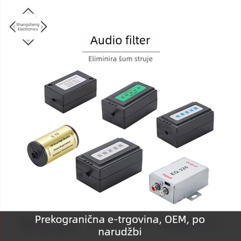 FQ-328 automobilni audio filtr za uklanjanje šuma, dvostruki ulazno-izlazni audio filtr