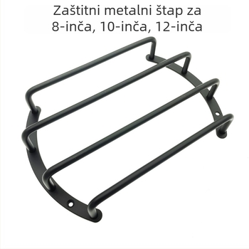 Drvena kutija za auto subwoofer – prazna kutija, zaštitna šipka za zvučnik i metalni zaštitni pokrov
