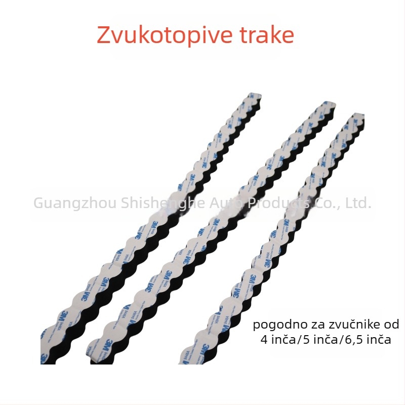 Set za poboljšanje zvuka u vratima automobila sa brtvnim i zvučno izolacijskim trakama