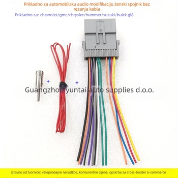 Napajajući kabel za automobilsku audio opremu GM-05 — Evoresn/Yisen; Materijal: bakar premazan tinom; Kompatibilni modeli: Chevrolet, Chrysler, Hummer, Buick, Suzuki; Svrha: modifikacija zvuka