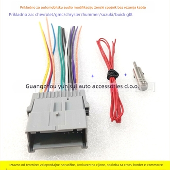 Napajajući kabel za automobilsku audio opremu GM-05 — Evoresn/Yisen; Materijal: bakar premazan tinom; Kompatibilni modeli: Chevrolet, Chrysler, Hummer, Buick, Suzuki; Svrha: modifikacija zvuka