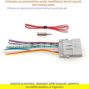 Napajajući kabel za automobilsku audio opremu GM-05 — Evoresn/Yisen; Materijal: bakar premazan tinom; Kompatibilni modeli: Chevrolet, Chrysler, Hummer, Buick, Suzuki; Svrha: modifikacija zvuka