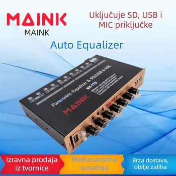 Manico MK-778 Car Audio EQ ekvilizator s crossoverom, 12V, metalno kućište