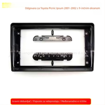 Prednji okvir ploče za auto audio/DVD navigaciju Toyota Picnic/Ipsum (2001–2009), 12V, plastika