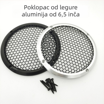 Aluminijsko mrežasti kućište klaksona za auto, montaža na A-stup, modificirana metalna maska, zaštitna mreža za zvučnike