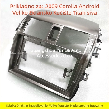 TO-64 Android navigacijski okvir za Toyota Corolla 2009, plastični panel, 0,8 kg, kompatibilan s Corolla 2008, Evoresn/Yisen