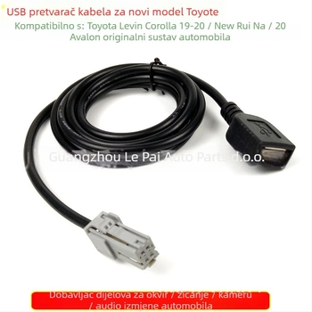 USB produžni kabel za Toyota Corolla OEM CD player 2019–2020
