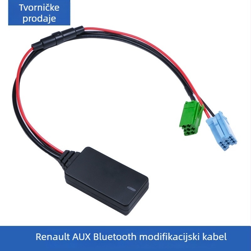 Automobilski Bluetooth 5.0 adapter s mikrofonom i pomoćnim kabelom za Renault 2005–2011 AUX Bluetooth radio