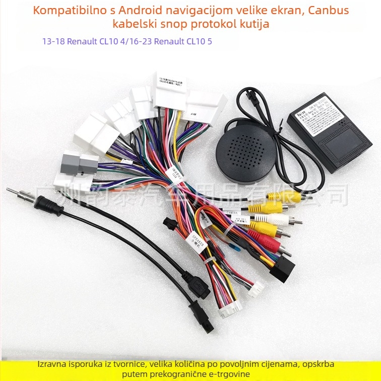 Kutija protokola navigacije autom s napajanim kabelom za Renault Clio 4/5 Arkana — Model RE-65, Bakar, Audio modifikacija, Marka Evoresn/Yisen