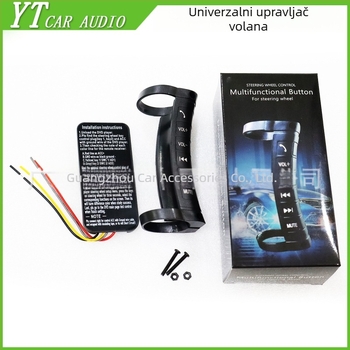 Bežični upravljač tipki volana - univerzalna kompatibilnost, model YT-31, materijal PVC+PC, Evoresn/Yisen, za audio modifikacije