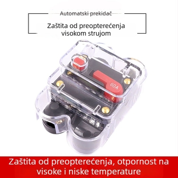 Automatski prekidač strujnog kruga s držačem osigurača za audio sustave automobila, kamp-prikolice i jahte – zaštita od preopterećenja i kratkog spoja