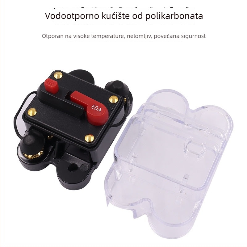 Automatski prekidač strujnog kruga s držačem osigurača za audio sustave automobila, kamp-prikolice i jahte – zaštita od preopterećenja i kratkog spoja