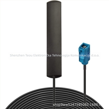 4G LTE patch antena za auto audio/video i Bluetooth s FAKRA konektorom – 50 Ω, dobitak 7 dBi, SWR ≤ 1.5