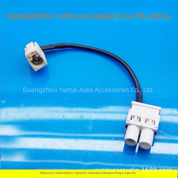 VW-2F1M automobilska radio antena za VW MIB RCD510 RNS315 RNS510 – bakrena, model VW-2F1M, Evoresn/Yisen, kompatibilno s Volkswagen