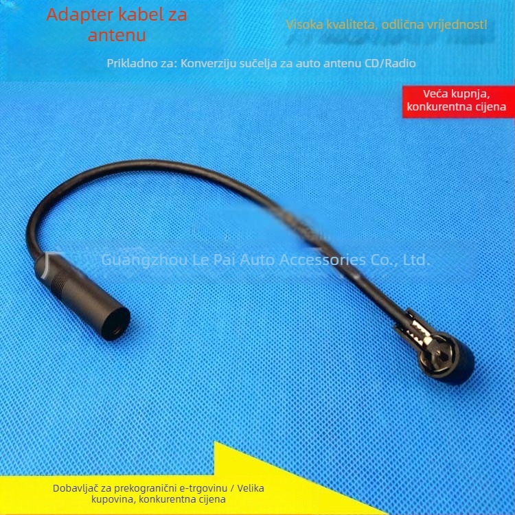 OEM FM antena adapter za auto radio; kompatibilan s VW, Jetta, Peugeot, Citroën i Ford Focus originalnim radio uređajima