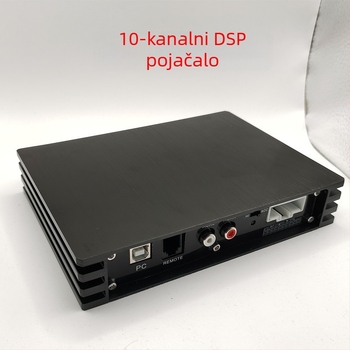 DSP automobilski pojačalo, 4x75W, 12V napajanje, 10-kanalni DSP audio procesor, 31-pasovni EQ