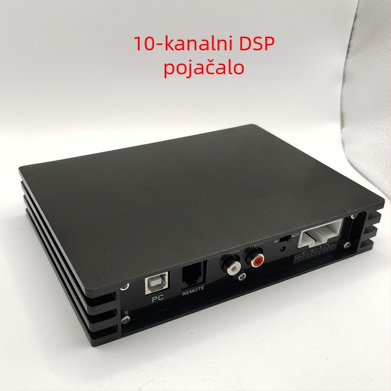 DSP automobilski pojačalo, 4x75W, 12V napajanje, 10-kanalni DSP audio procesor, 31-pasovni EQ