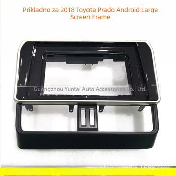 Android okvir za navigacijski zaslon Toyota Prado (TO-52) — plastika, Evoresn/Yisen, kompatibilan s Prado, za audio modifikacije