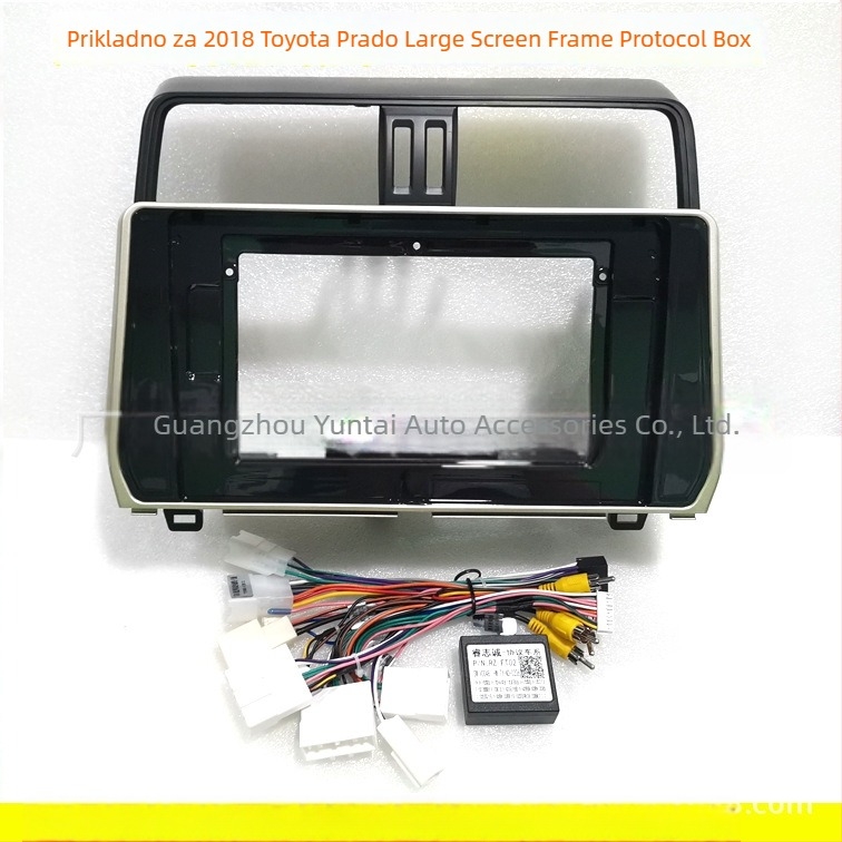 Android okvir za navigacijski zaslon Toyota Prado (TO-52) — plastika, Evoresn/Yisen, kompatibilan s Prado, za audio modifikacije