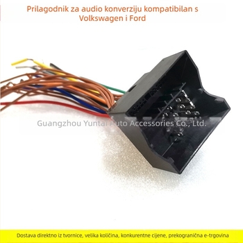 Auto audio kabel VW-02, Evoresn/Yisen, bakarno prekriven aluminij, bez rezanja, ženski utikač